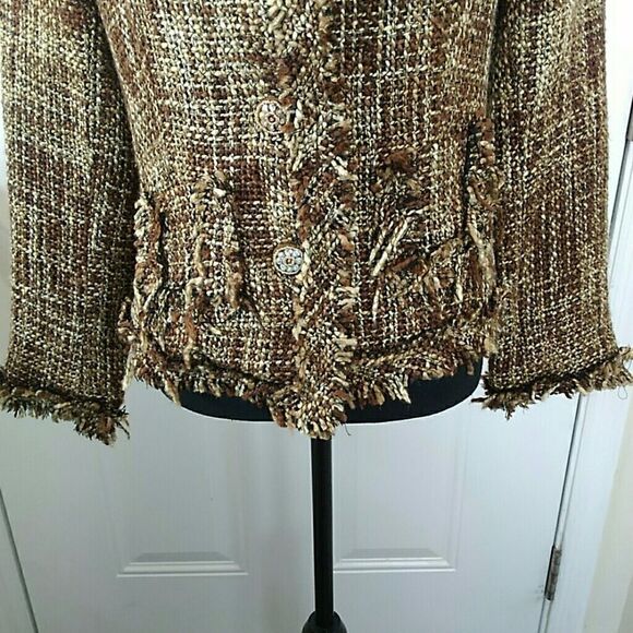 Connection 18 acrylic jacket with brown tones - Picture 3 of 8